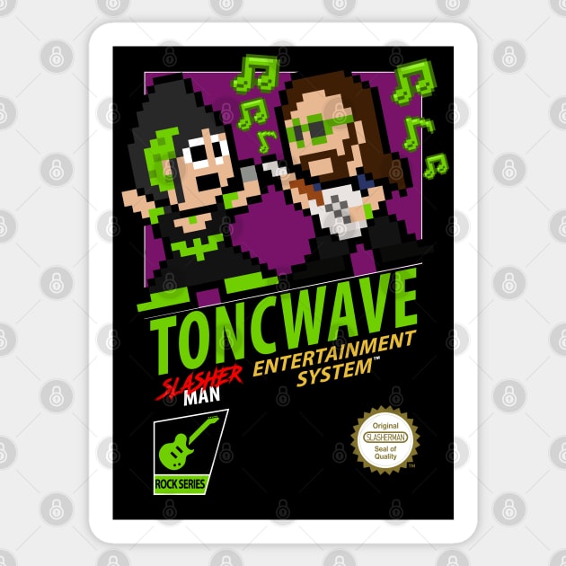 TONCWAVE retro 8 bit Sticker by WithoutYourHead